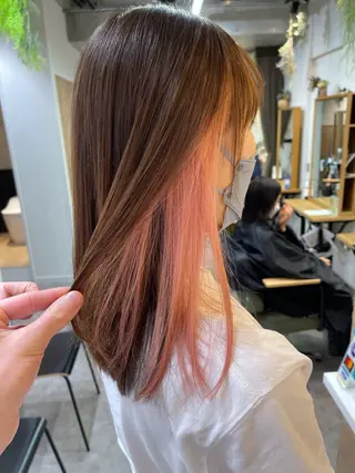 ミディアム カラー ブリーチ✨/似合わせ カラー🎀/Yuzuのヘアスタイル