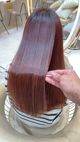 ロング カラー レイヤー❣️縮毛矯 川村利幸のヘアスタイル