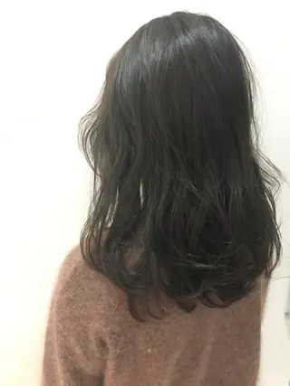 ミディアム 店長/mao/ 前髪/顔周りカットのヘアスタイル