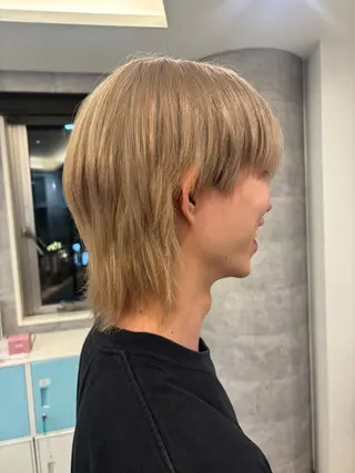 カラー メンズ 韓国ハイトーンカラー kana♡のヘアスタイル