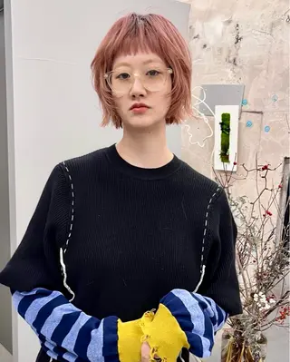 ショート カラー トレンドパーマ☝️ 🌱ショート/緒方椋のヘアスタイル