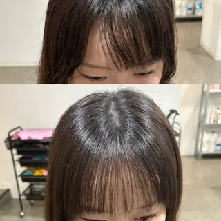 セミロング タナカ レイヤのヘアスタイル