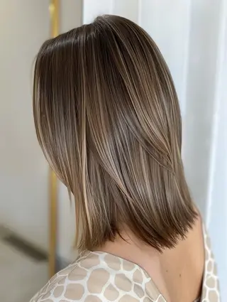 ミディアム カラー 福本 聖海のヘアスタイル