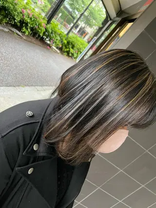 ミディアム 山本 雷のヘアスタイル