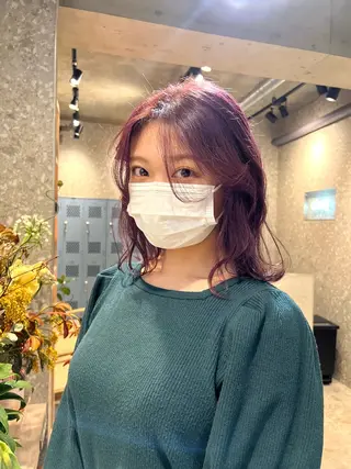 ミディアム カラー fit /HONOKAのヘアスタイル