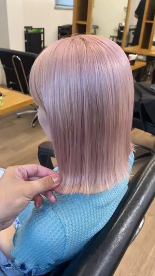 ミディアム カラー 韓国風×透明感カラー 髪質改善オタベシンヤのヘアスタイル
