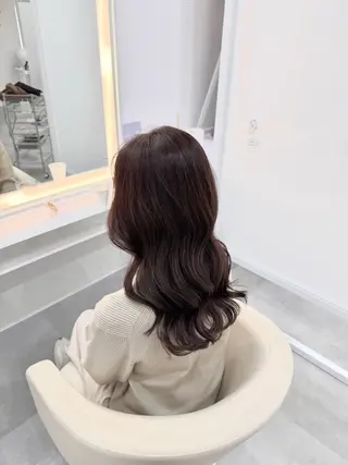 セミロング R/🎀 ヘアセット・艶カラーのヘアスタイル