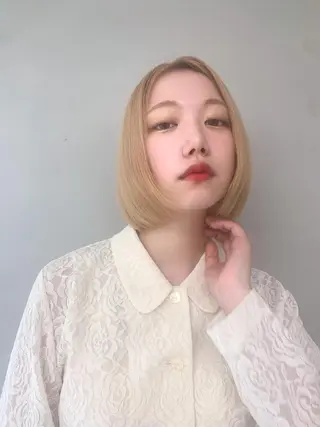 ショート 韓国風🇰🇷うる艶 レイヤー/海青🫧のヘアスタイル