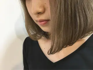 ミディアム カラー 横浜ブリーチムラ直し ハイトーン/ブリーチのヘアスタイル