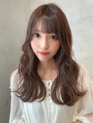 ロング カラー 木屋元一/透明感 /前髪/ショートボブのヘアスタイル