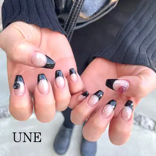 ミディアム UNE.【ユヌ】 Jr.NANAのネイルデザイン