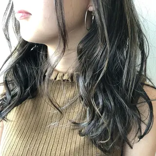セミロング カラー 江藤 星史のヘアスタイル