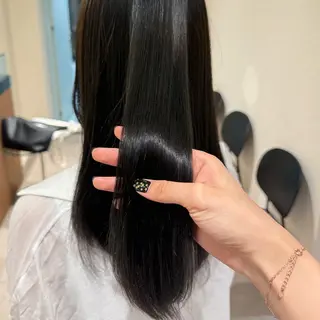 セミロング 酸性ストレート/ ちさとのヘアスタイル