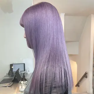 ロング カラー ハイトーン×レイヤー ／遠藤将太のヘアスタイル