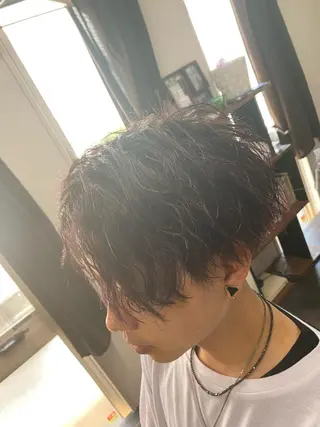 カラー パーマ メンズ 森田 滉平のヘアスタイル