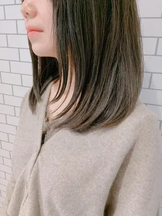 セミロング カラー 韓国hair🦋 Nanaのヘアスタイル