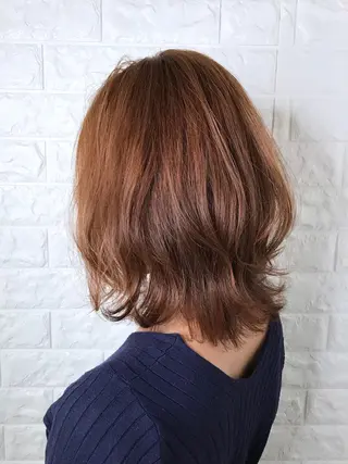 ミディアム カラー エイジングケア特化 美容師✂️山崎竜二のヘアスタイル