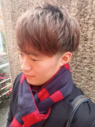 ショート カラー パーマ ヘアアレンジ メンズ ちこ .のヘアスタイル