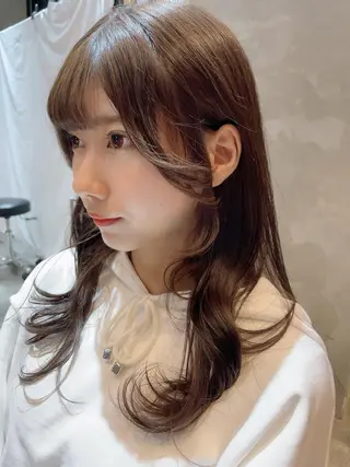 ミディアム カラー 韓国ヘア 店長NEGIのヘアスタイル