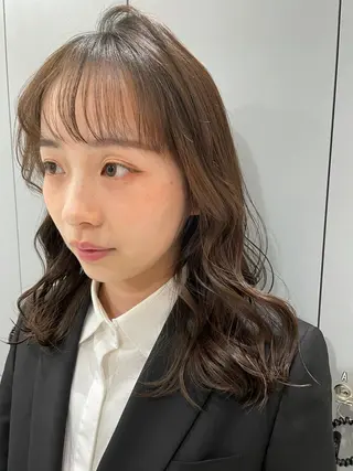 ロング カラー 狩野 羅夢のヘアスタイル