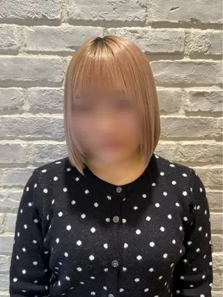 ショート ｢韓国風カラー ｣サナのヘアスタイル