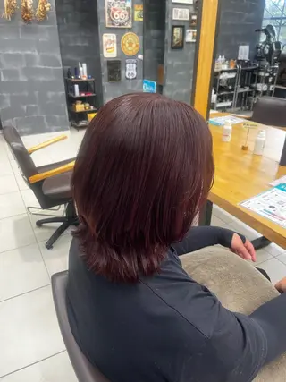 ミディアム カラー 🩵さき🤍 可愛いを叶える美容師のヘアスタイル
