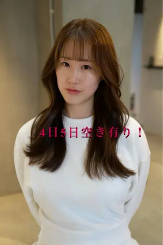 ロング ヘアアレンジ 垢抜け透明感カラー 指名No.1shunのヘアスタイル