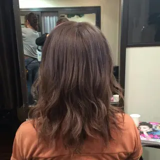 ミディアム セミロング ロング カラー 100%髪質改善特化 TRUNSのヘアスタイル