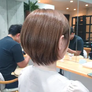 ショート カラー ヘアアレンジ/柔らか 艶カラー/AKARIのヘアスタイル