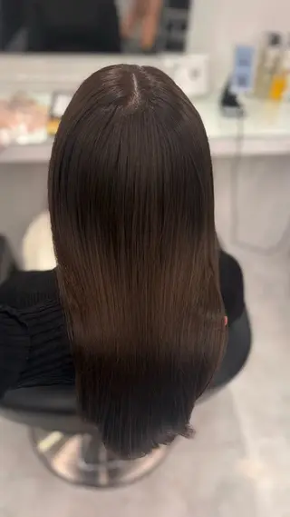 カラー 韓国風大人キレイめ ヘア/HIMENAのヘアスタイル