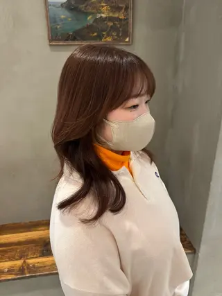 セミロング 顔周りcut・ご相談 ＝新宿しずく🇰🇷のヘアスタイル