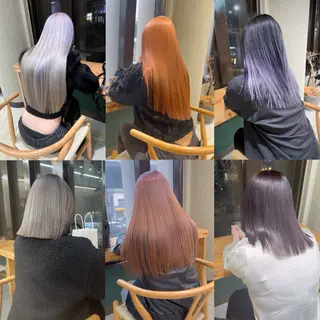 セミロング 💖艶ハイトーン髪質 改善💖ケンシンのヘアスタイル