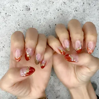 セミロング カラー パーマ ヘアアレンジ メンズ キッズ ネイル マツエク・マツパ Salon Ｋのネイルデザイン