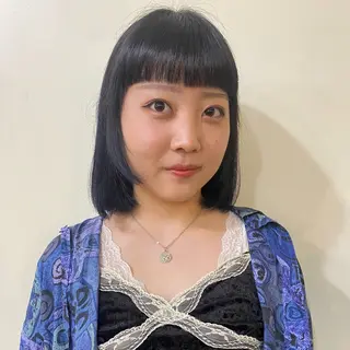 ミディアム カラー しずく/Lilu/ 博多美容室のヘアスタイル