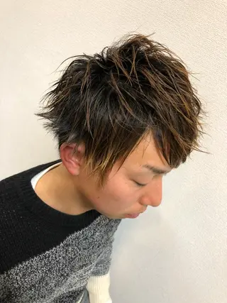 メンズ SHIORI💜口コ ミNo.1艶カラーのヘアスタイル
