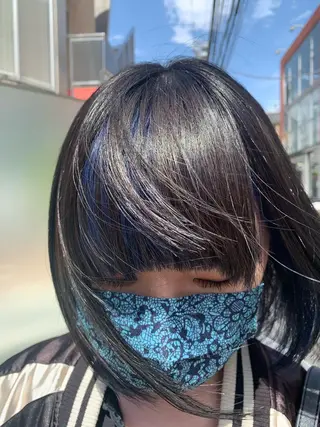 ミディアム カラー 赤みゼロ/透明感 カラー🌿KANTAのヘアスタイル