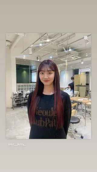 ロング カラー 🎀 liz🎀のヘアスタイル