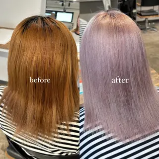 ミディアム カラー 💫miyu💫デザ インカラー/アレンジのヘアスタイル