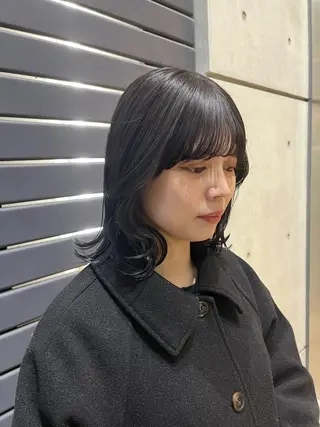 ミディアム 透明感カラー人気 ナンバーワンMIYUのヘアスタイル