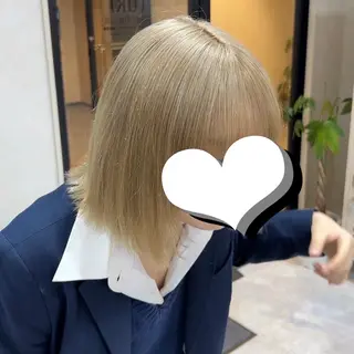 ショート カラー トウマ｜色落ちまで可 愛いハイトーン✨横浜のヘアスタイル