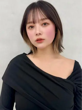 ミディアム 🇰🇷韓国レイヤー ケアカラー／田川佑紀のヘアスタイル