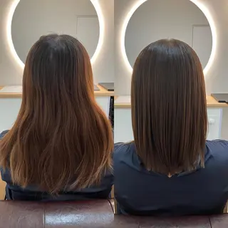 ロング カラー ヘアアレンジ キッズ 横浜関内髪質改善 re:Magoのヘアスタイル