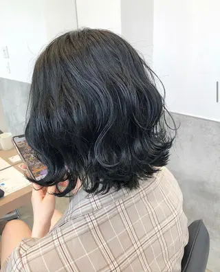 ミディアム カラー パーマ ヘアアレンジ メンズ キッズ stylist 🌸 kana.のヘアスタイル