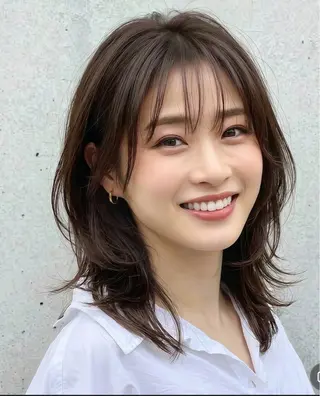 ミディアム M.SLASH菅原 正裕のヘアスタイル