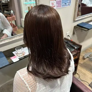 ミディアム カラー 柔らかいcolor ￤韓国￤🩰マユ🩰のヘアスタイル