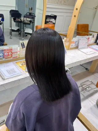 ミディアム カラー ブリーチなしWカラー / 野中悠那のヘアスタイル