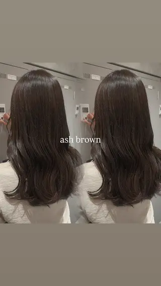 ロング カラー 加藤 未夢のヘアスタイル