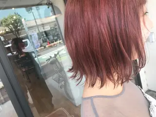 ミディアム カラー ヘアアレンジ オリーブ透明感カラー 表参道/MIKUのヘアスタイル