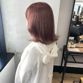 セミロング カラー otoha✳︎ くすみ艶カラーのヘアスタイル