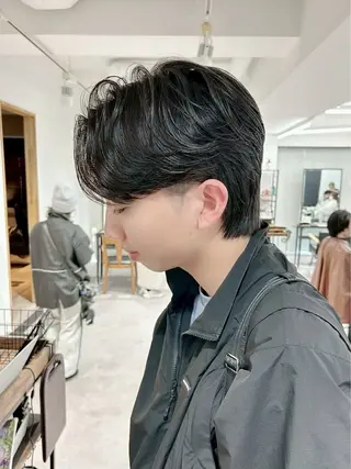 ショート パーマ メンズ ウルフカット/パーマ mayo🌛🌀のヘアスタイル